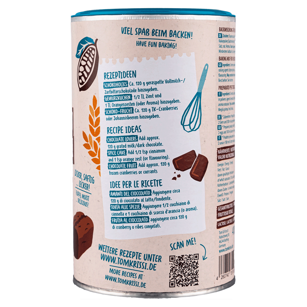 Chocolate cake baking mix