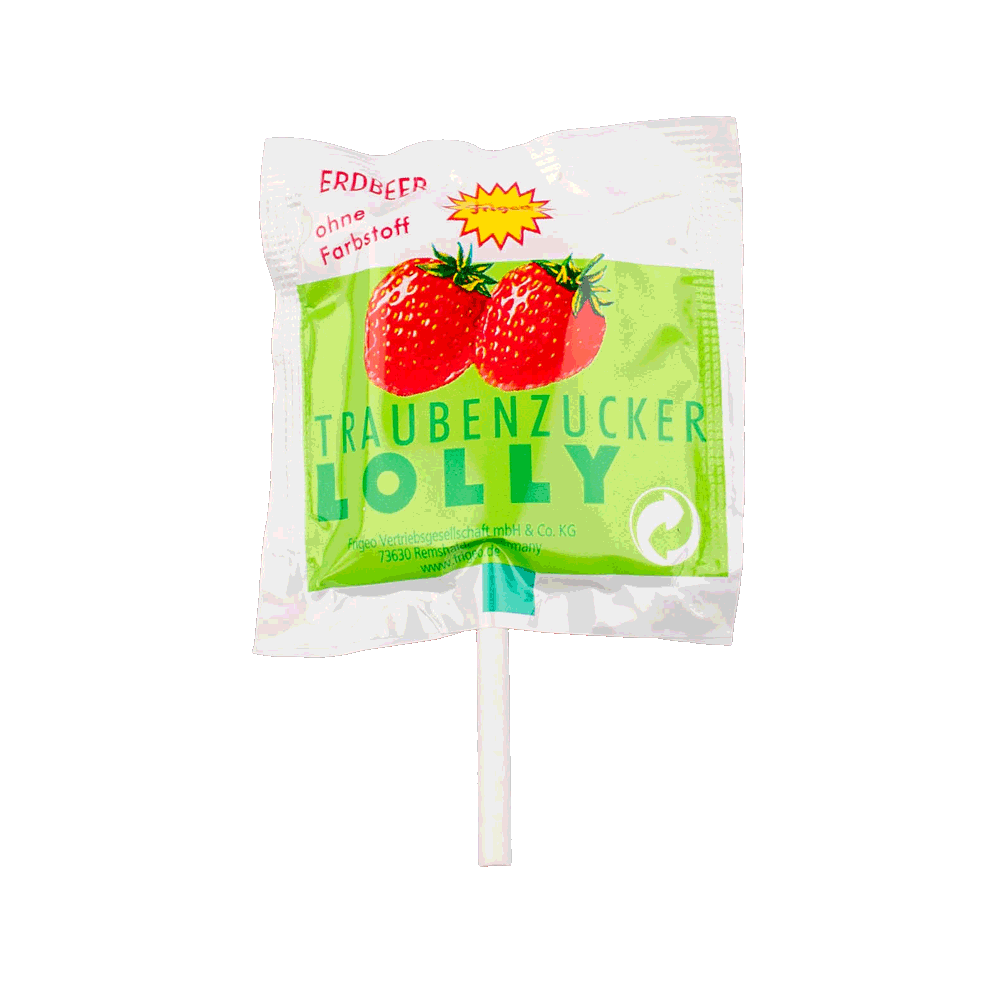Lolli-Erdbeere-300px Lecca-lecca al destrosio alla fragola - 7 pz.