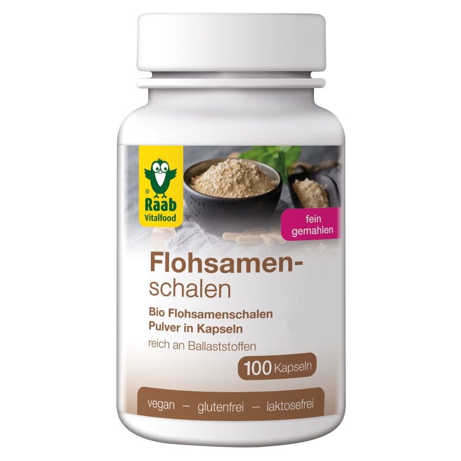 Flohsamenschalen 100 Kapseln