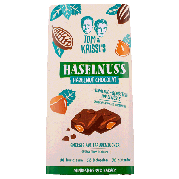 Milk chocolate with whole hazelnuts